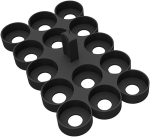 Feldherr paint racks + token trays for 4l Really Useful Boxes - 56 Citadel paint pots (12 ml / 18 ml / 24 ml) + game material