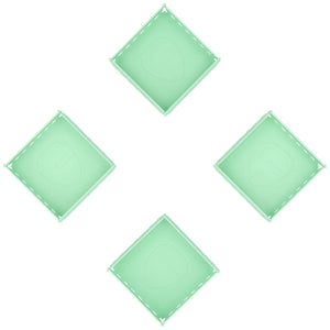 4 pcs value set Feldherr FoldTray - Foldable Token Tray