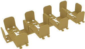 4 pcs value pack Feldherr card holder for Dominion - basic Treasure cards + Curse Cards with sleeves