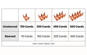 Feldherr Card Holder for game cards in Standard American Board Game Size - 450 cards - 3 trays