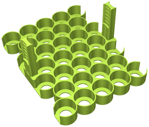 Feldherr Paint Rack for color bottles - 32 compartments