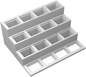 Feldherr figure pedestal for rectangular bases - 32 mm x 24 mm