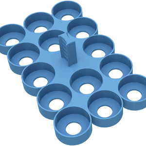 Feldherr paint rack for 4l Really Useful Boxes - 14 Citadel paint pots (12 ml)