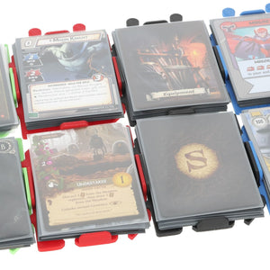 8 pcs value set Feldherr card deck holder for playing cards in Standard Card Game Size - 20 cards - modular