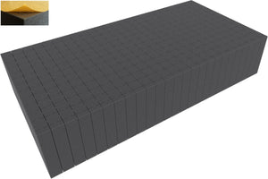 500 mm x 250 mm x 100 mm - Raster 20 mm - Pick and Pluck / Pre-Cubed foam tray autoadesivo