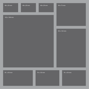 AFDA085BO 285 mm x 285 mm x 85 mm vassoio di schiuma per scatole da gioco da tavolo