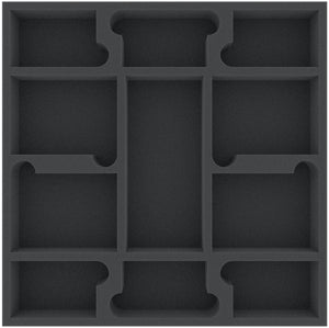 AGEQ040BO 295 mm x 295 mm x 40 mm foam tray for board game boxes