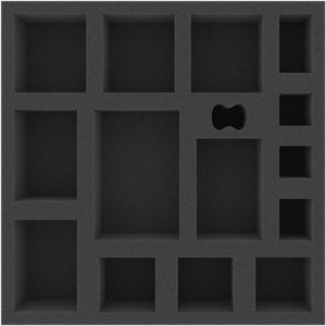 ASMECE050BO 247 mm x 247 mm x 50 mm foam tray for board game boxes