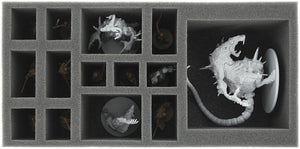 AU085ZC20 85 mm foam tray for Zombicide Black Plague Abominarat and Abominalpha