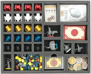 AVFK045BO 45 mm foam tray for Scythe board game box with 31 compartments