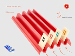 Feldherr plastic rack for Rummikub - 4 slots