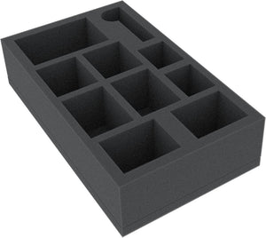 BBGR055BO 238 mm x 140 mm x 55 mm foam tray for board game boxes