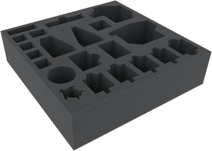 BXMEBJ080BO 80 mm foam tray with 20compartments for Rising Sun: Daimyo Box - Monsters