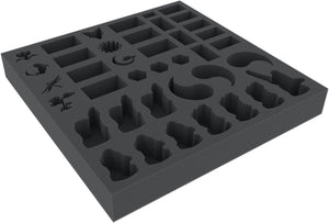 BXMEBK040BO 40 mm foam tray with 32 compartments for Rising Sun: Daimyo Box - Fox Clan