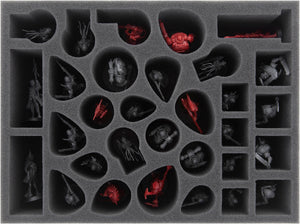 Feldherr foam tray set + token holders for Warhammer Quest: Blackstone Fortress - core game box