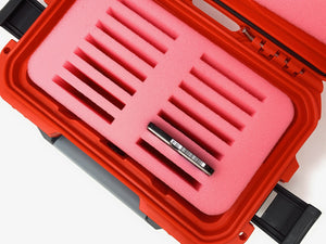 Protective case / transport case waterproof for 2.5 SSD / HDD hard drives - 14 compartments