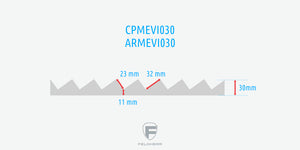 500 x 500 x 30 mm customizable zig-zag pattern Feldherr foam tray for model railways N Gauge