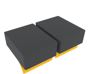 Feldherr foam set for Citadel Crusade Figure Case - 56 Miniatures + 2 Pick and Pluck trays for tanks/monsters