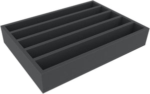 DD065A001 Feldherr foam insert for model railway - H0 scale - 5 compartments - for upright storage