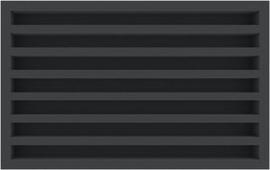 Feldherr Storage Box DSLB075 for model railway locomotives, wagons and vehicles - 7 slots for TT Gauge - vertical