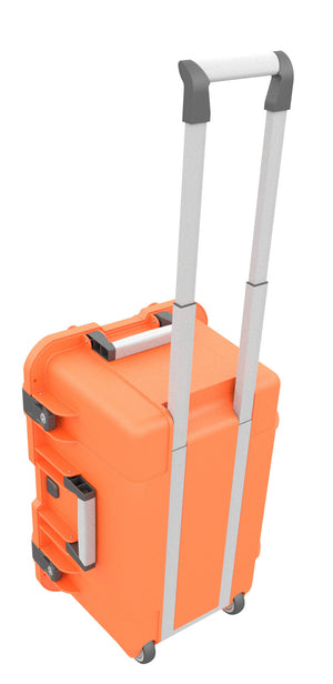 Case / Trolley for 24 tablets in thin sleeves - compartments 14 mm wide - including pencil holder - compatible with Apple iPad, Samsung Galaxy Tab A or Microsoft Surface Go - anthracite gray