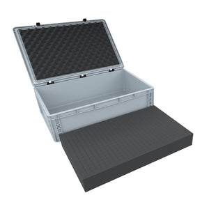 ED 64/17 HG Eurocontainer Case / Euro Box 600 x 400 x 185 mm inclusive pick and pluck foam