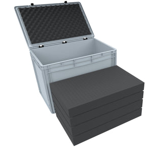 ED 64/42 HG Eurocontainer Case / Euro Box 600 x 400 x 435 mm inclusive pick and pluck foam