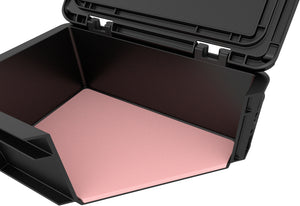 ESD ED 32/12 HG Eurocontainer Case / Euro Box 300 x 200 x 135 mm inclusive pink ESD Pick and Pluck foam