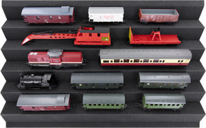 EUMEWD050 560 mm x 360 mm x 40 mm Feldherr zig-zag pattern foam tray for Euro Container 60 x 40