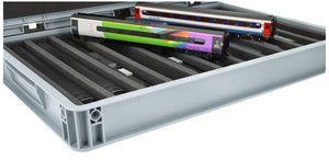 Feldherr Eurobox 60 x 40 cm Set for model railway - 00 scale - 11 compartments - foam insert for upright storage