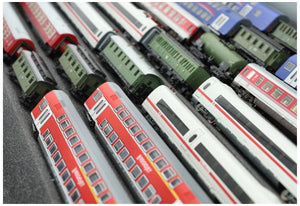 Euro Box with Zugliege - 7 compartments for TT Gauge - for model railway locomotives, wagons and vehicles