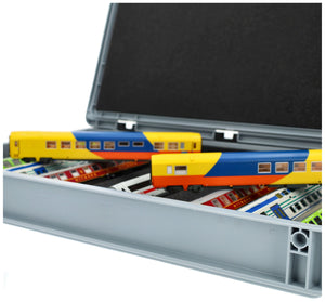 Euro Box with Zugliege - 9 compartments for H0 Gauge - for model railway locomotives, wagons and vehicles