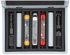 Feldherr Eurobox 40 x 30 cm Set for model railway - H0 scale - 7 compartments - foam insert for upright storage