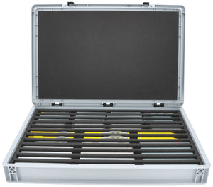 Feldherr Eurobox 60 x 40 cm Set for model railway - N scale - 12 compartments - foam insert for upright storage