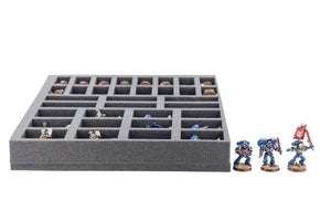 FSBR050BO Vassoio in schiuma Full-Size da 50 mm con 34 scomparti