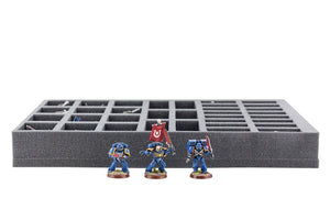 FSBR050BO Vassoio in schiuma Full-Size da 50 mm con 34 scomparti