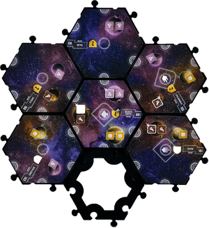 Feldherr Sector Hex tile holder for Eclipse: Second Dawn for the Galaxy