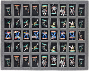 FS035C5C5BO Vassoio in schiuma da 35 mm con 45 scomparti conici