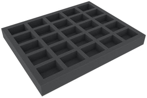 FS035ZC26 35 mm full-size Figure Foam Tray with 25 large cut outs for Zombicide Green Horde