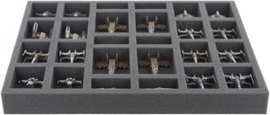 FS035XW02 Vassoio in schiuma di dimensioni standard da 35 mm per Starfighter 26 Star Wars X-WING Starfighter.