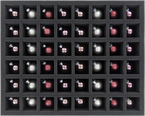 FS050A023 Feldherr foam tray for 48 Christmas baubles diameter 30 mm