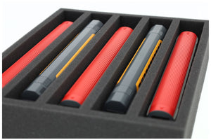 FS065A001 Foam inlay H0 Gauge - upright - 5 slots for model railway locomotives, wagons and vehicles