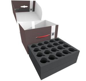 Feldherr Storage Box FSLB250 for 80 Christmas baubles diameter 50 mm