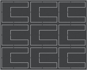 FSMEWR020 20 mm Full-Size foam tray with 10 punch-outs