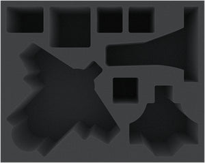 FSMFDB105BO Feldherr foam tray for T'au Empire: AX3 Razorshark Strike Fighter / AX39 Sun Shark Bomber + TX4 Piranha