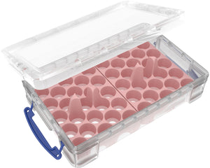 Feldherr Paint Rack with 4l Really Useful Box - 46 AK Interactive paint bottles