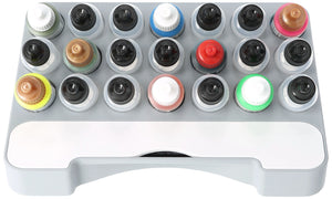 Feldherr paint rack with brush compartment for 4l Really Useful Box - 21 paint bottles