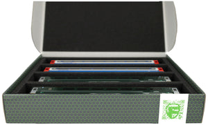 Feldherr Storage Box FSLB055 for model railway locomotives wagons and vehicles 4 slots for 00 gauge horizontal