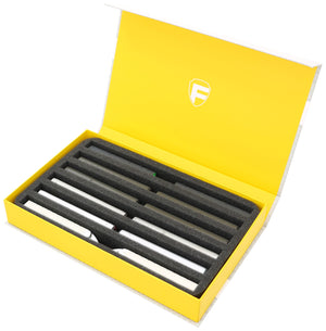 Feldherr Magnetic Box yellow for model railway locomotives, wagons and vehicles - 6 slots for Z Gauge - vertical
