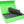 Feldherr Magnetic Box green for model railway locomotives, wagons and vehicles - 9 slots for N Gauge - vertical
